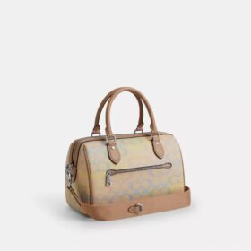 Borsa a tracolla Rowan in Signature Canvas Rainbow