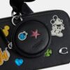 Borsa a tracolla sottile Disney X Coach Charter con stampa adesiva