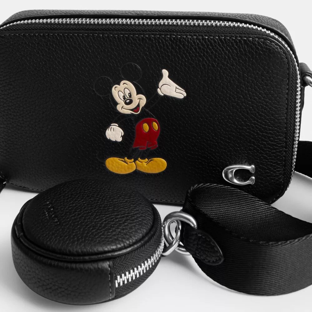 Borsa a tracolla sottile Disney X Coach Charter con Topolino