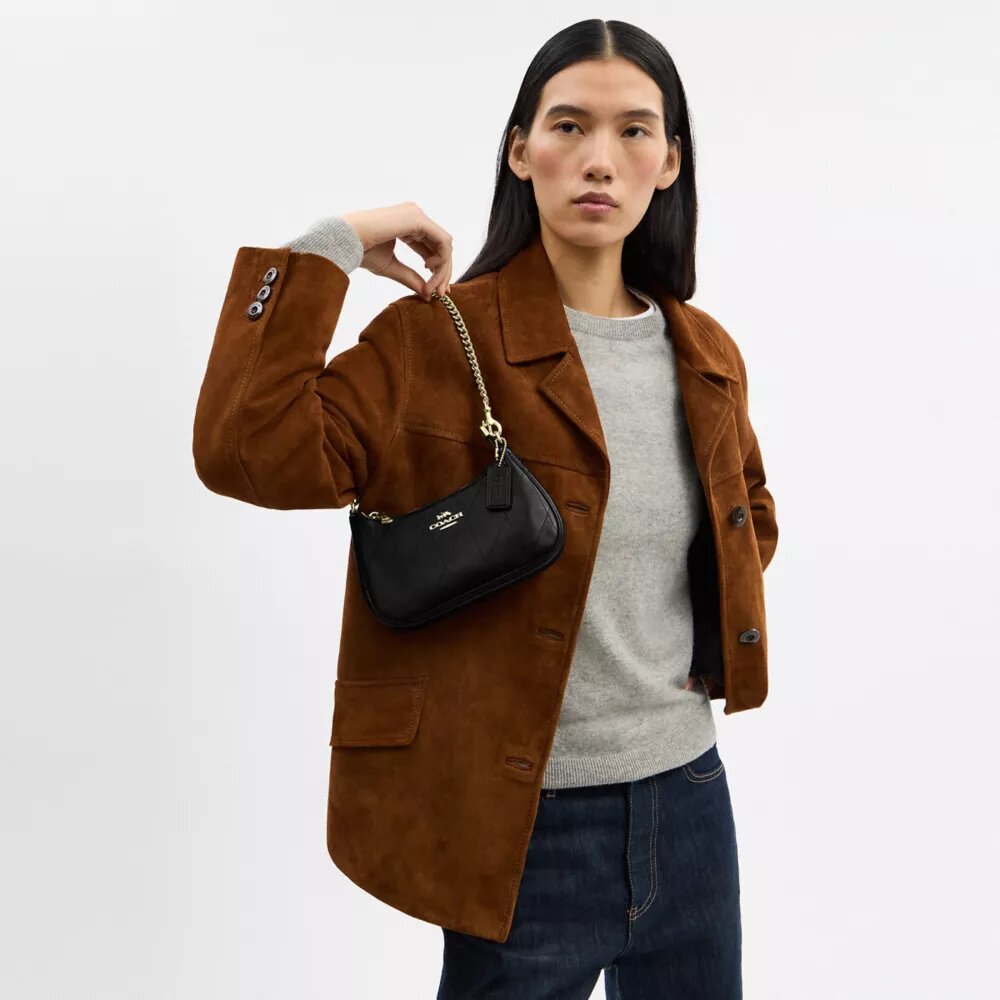 Borsa a tracolla Teri Mini con trapuntatura