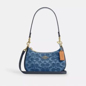 Borsa a tracolla Teri Mini in denim esclusivo
