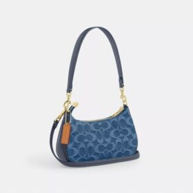 Borsa a tracolla Teri Mini in denim esclusivo