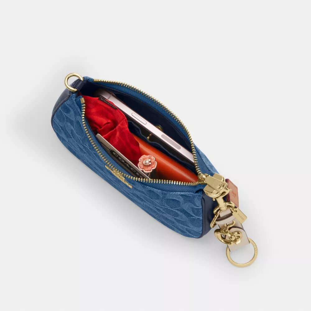 Borsa a tracolla Teri Mini in denim esclusivo