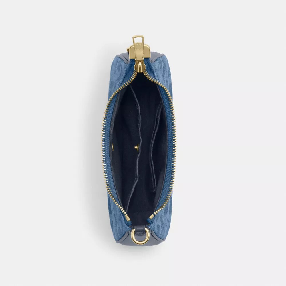 Borsa a tracolla Teri Mini in denim esclusivo