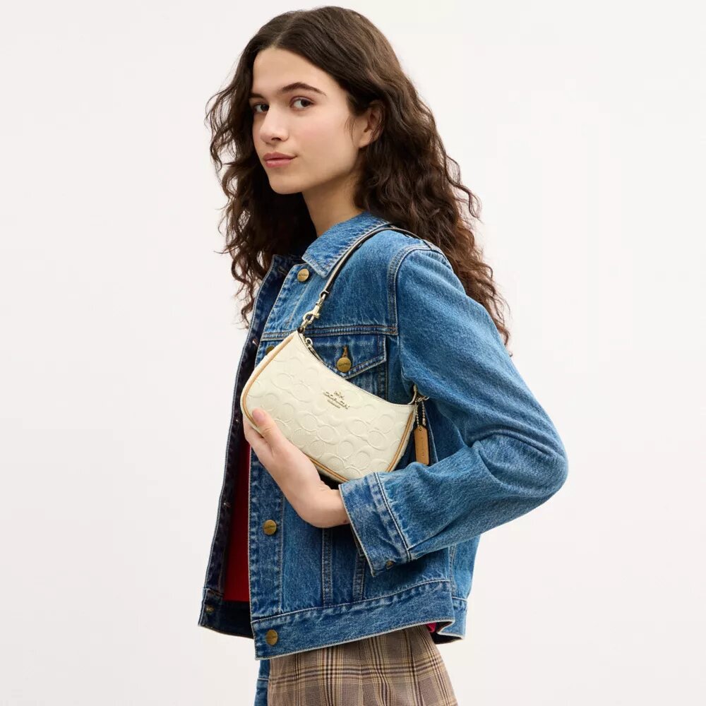 Borsa a tracolla Teri Mini in pelle firmata