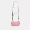 Borsa a tracolla Teri Mini in pelle firmata con ciondolo a forma di cuore