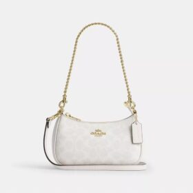 Borsa a tracolla Teri Mini in Signature Canvas