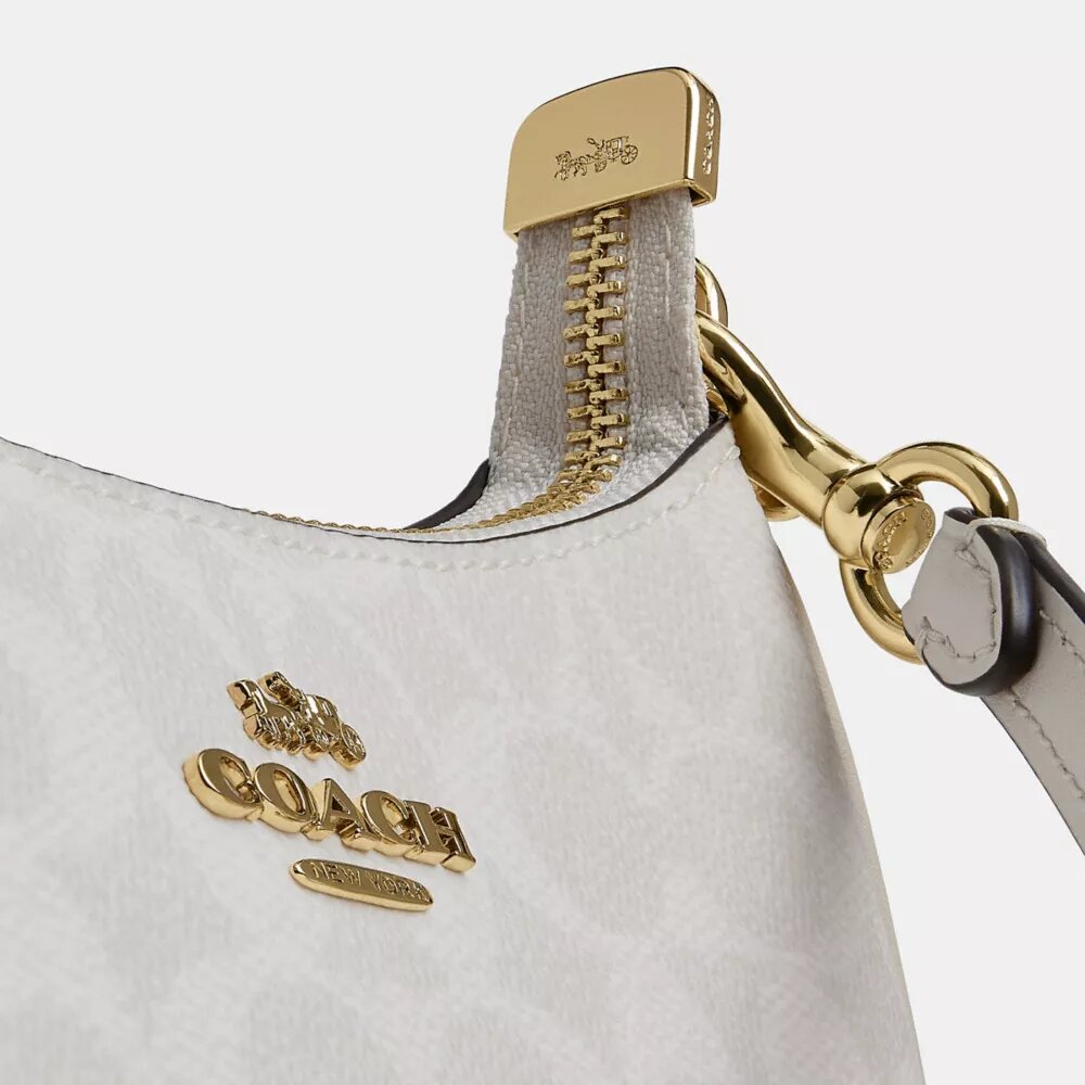 Borsa a tracolla Teri Mini in Signature Canvas