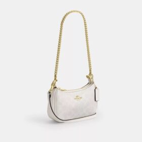 Borsa a tracolla Teri Mini in Signature Canvas