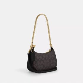 Borsa a tracolla Teri Mini in Signature Canvas