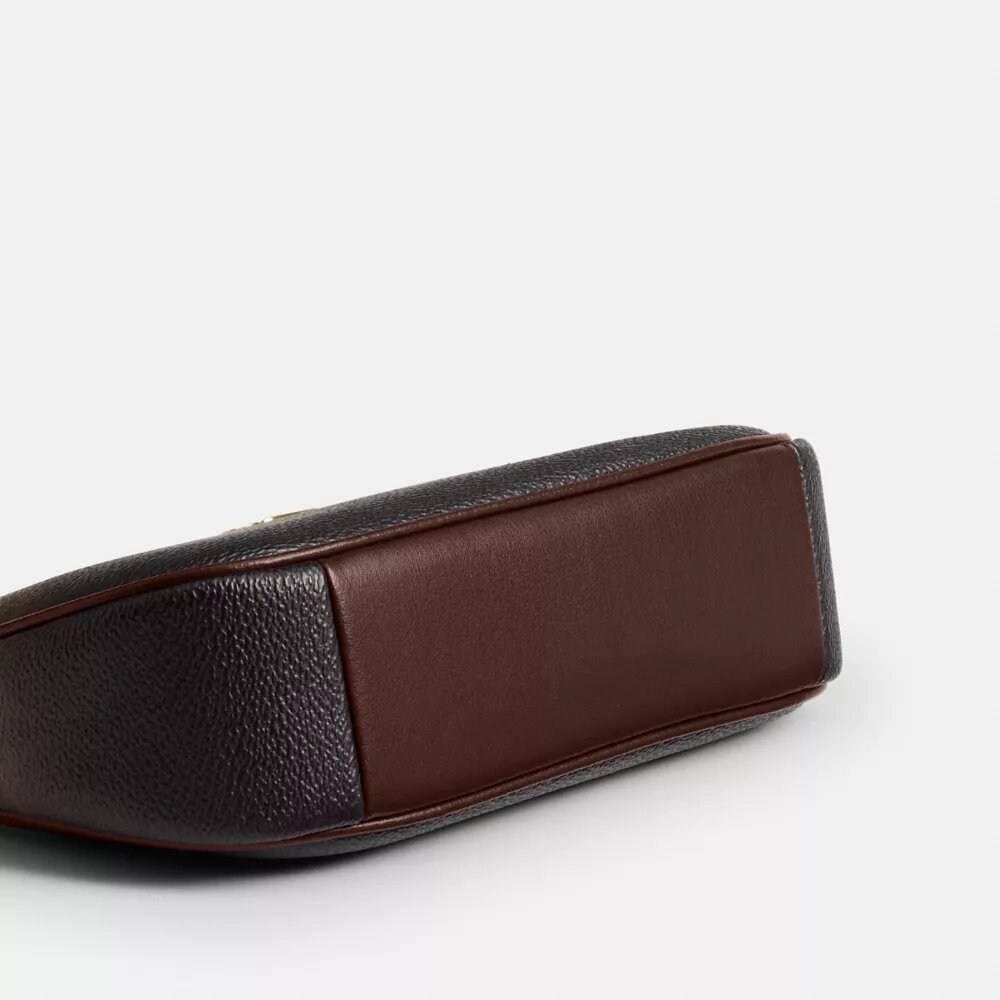 Borsa a tracolla Teri Mini in Signature Canvas