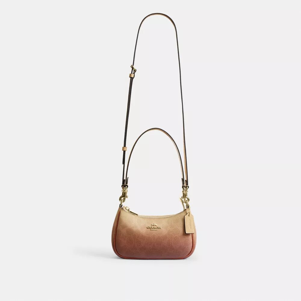 Borsa a tracolla Teri Mini in Signature Canvas
