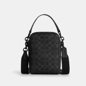 Borsa a tracolla Tristan 14 in Signature Canvas