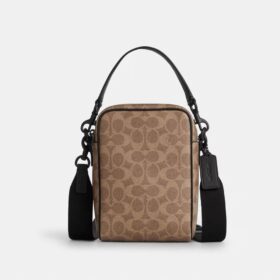 Borsa a tracolla Tristan 14 in Signature Canvas