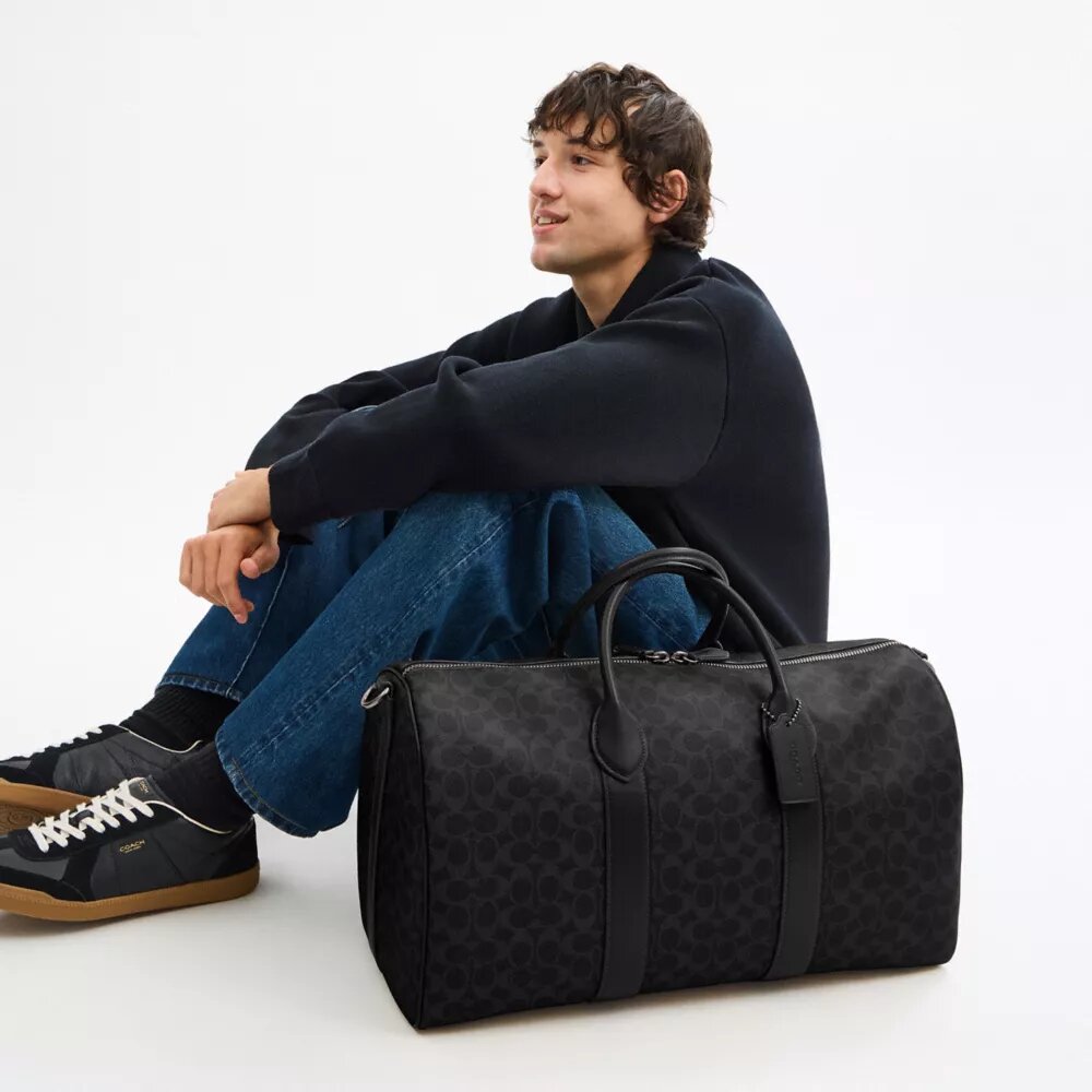 Borsa Compass 50 in Signature Canvas