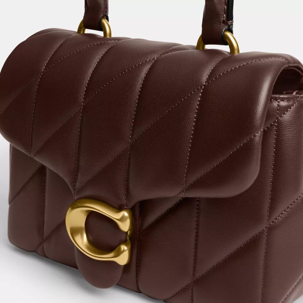Borsa con manico superiore Tabby trapuntata