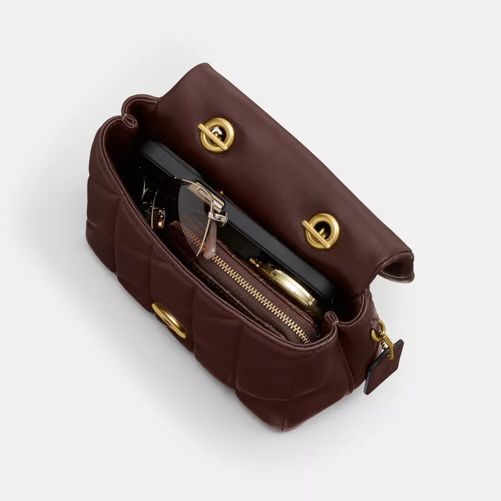 Borsa con manico superiore Tabby trapuntata