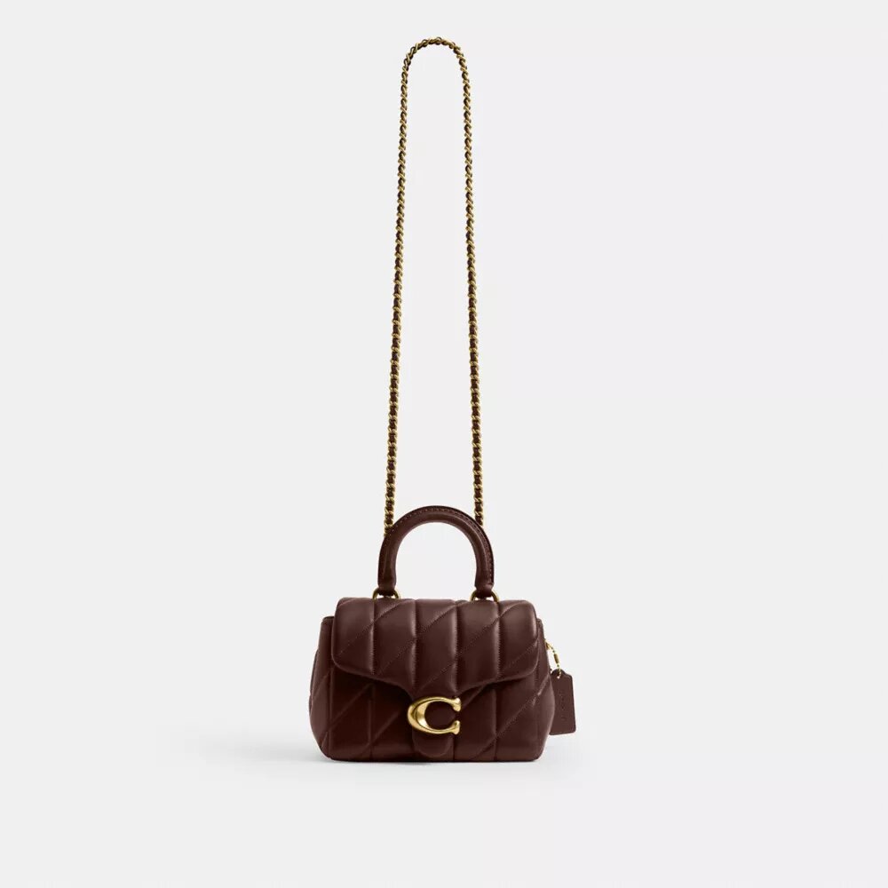 Borsa con manico superiore Tabby trapuntata