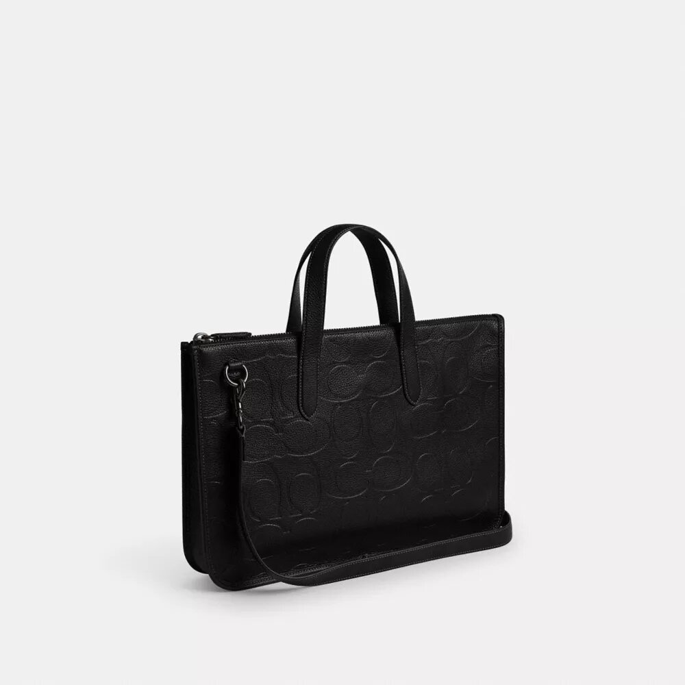 Borsa da lavoro Isaac in pelle Signature Maxi