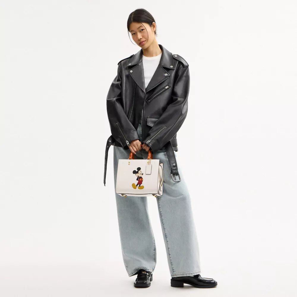 Borsa Disney X Coach Rogue 25 con Topolino