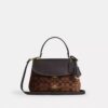 Borsa Emory con manici in ciniglia Signature
