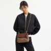 Borsa Emory con manici in ciniglia Signature