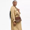 Borsa Emory con manici in ciniglia Signature