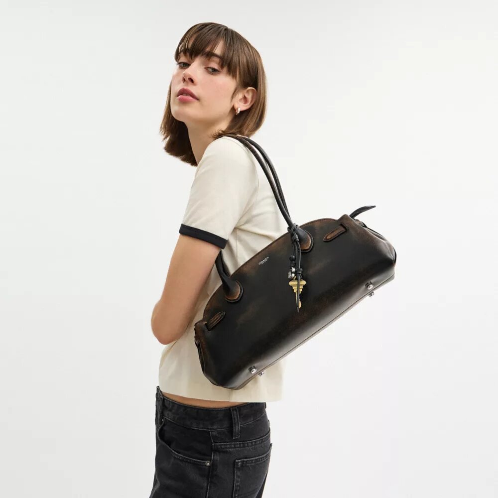 Borsa Empire borsa capiente 34 in pelle patinata