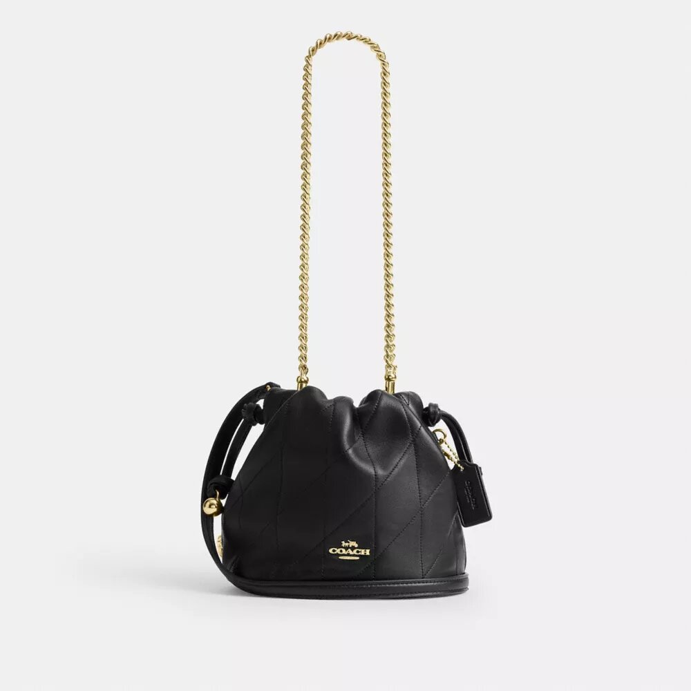 Borsa Faye Mini con coulisse e trapuntatura