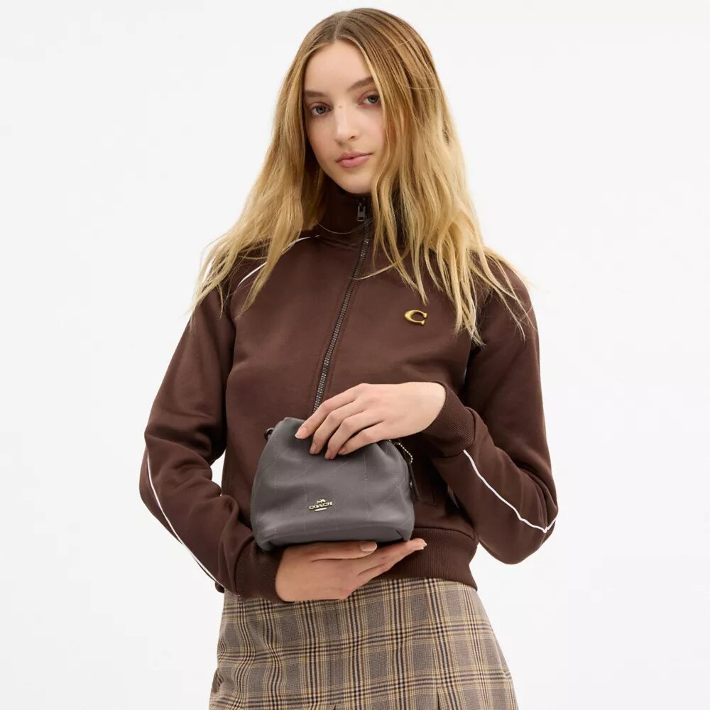 Borsa Faye Mini con coulisse e trapuntatura
