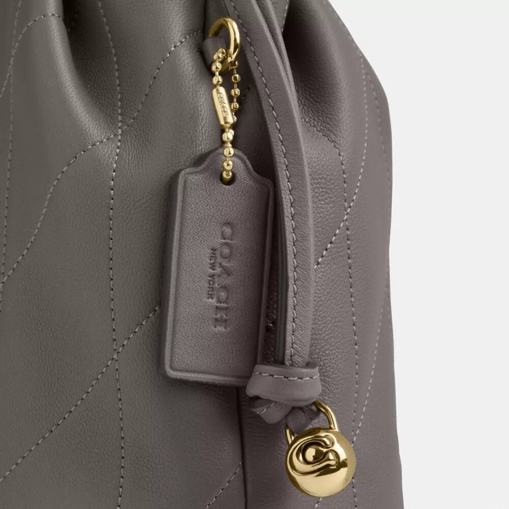 Borsa Faye Mini con coulisse e trapuntatura