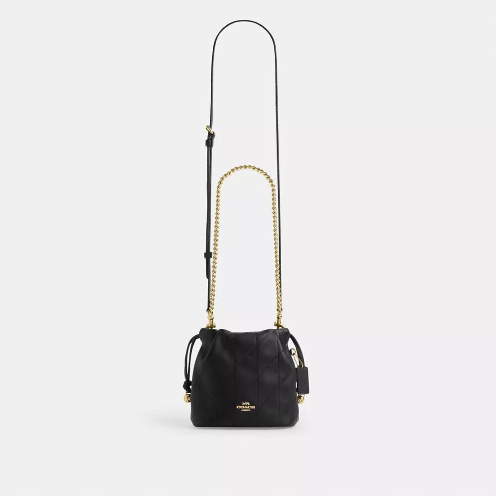 Borsa Faye Mini con coulisse e trapuntatura
