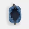 Borsa Faye Mini con coulisse in denim Signature