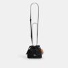 Borsa Faye Mini con coulisse in denim Signature