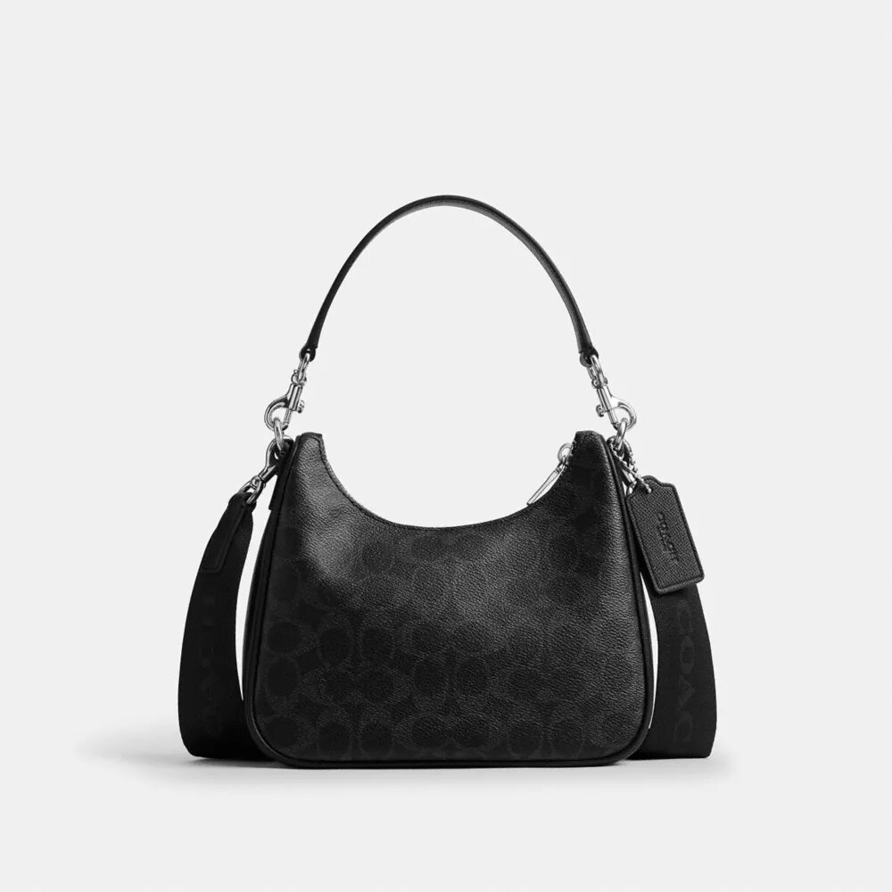 Borsa Hobo Nolan in Signature Canvas