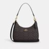 Borsa Hobo Teri in Signature Canvas