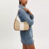 Borsa Hobo Teri in Signature Canvas a righe