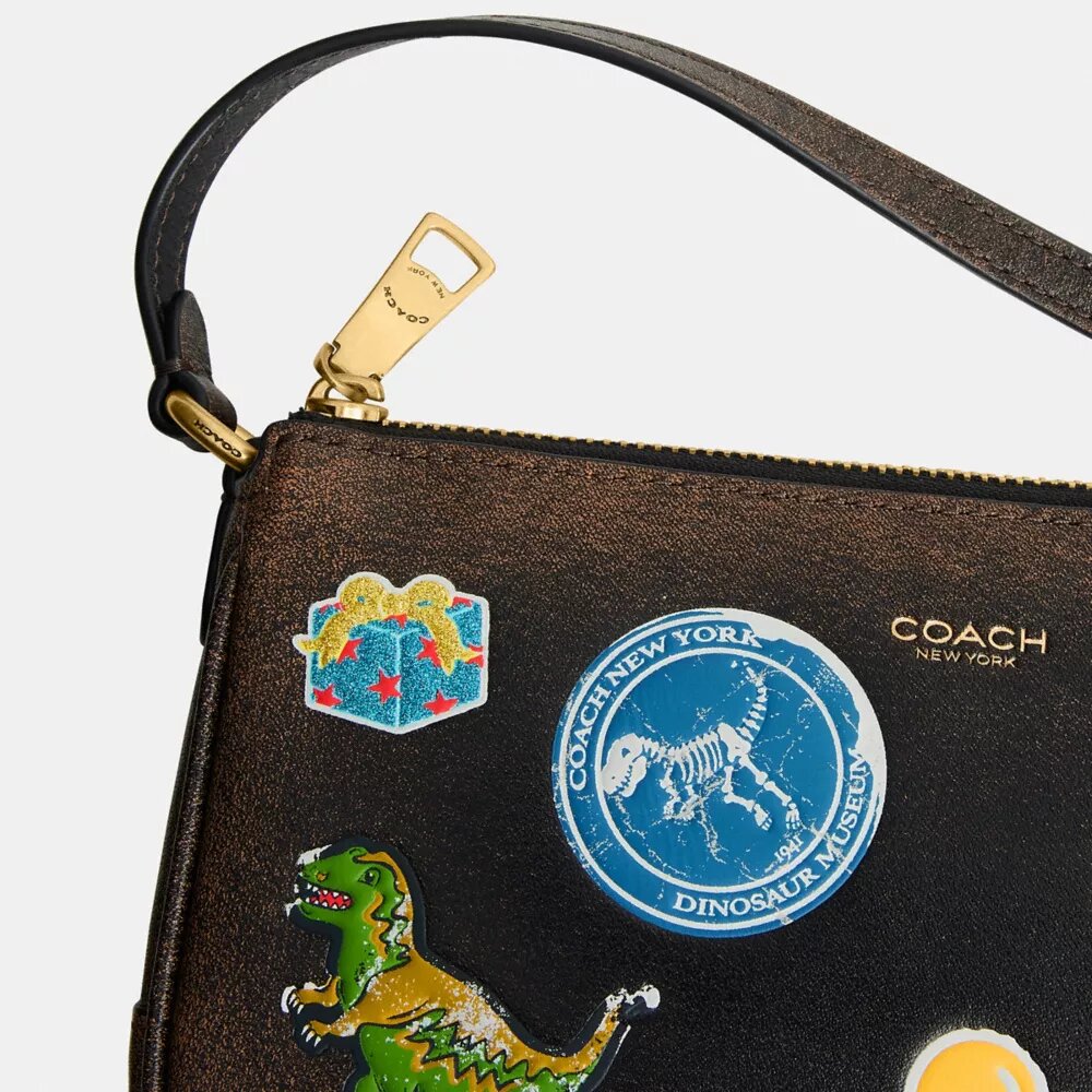 Borsa Plaza Rexy per il 10° compleanno, 18 in pelle "Loved" con stampa adesivi