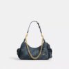 Borsa Pocket Juliet 30 in denim di cotone rigenerativo con trapuntatura