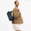 Borsa Pocket Juliet 30 in denim di cotone rigenerativo con trapuntatura