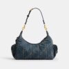 Borsa Pocket Juliet 30 in denim di cotone rigenerativo con trapuntatura