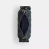 Borsa Pocket Juliet 30 in denim di cotone rigenerativo con trapuntatura