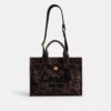 Borsa Tote cargo con stampa leopardata