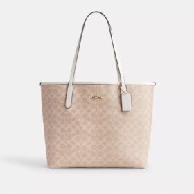 Borsa Tote City in Signature Canvas