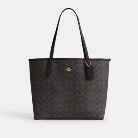 Borsa Tote City in Signature Canvas
