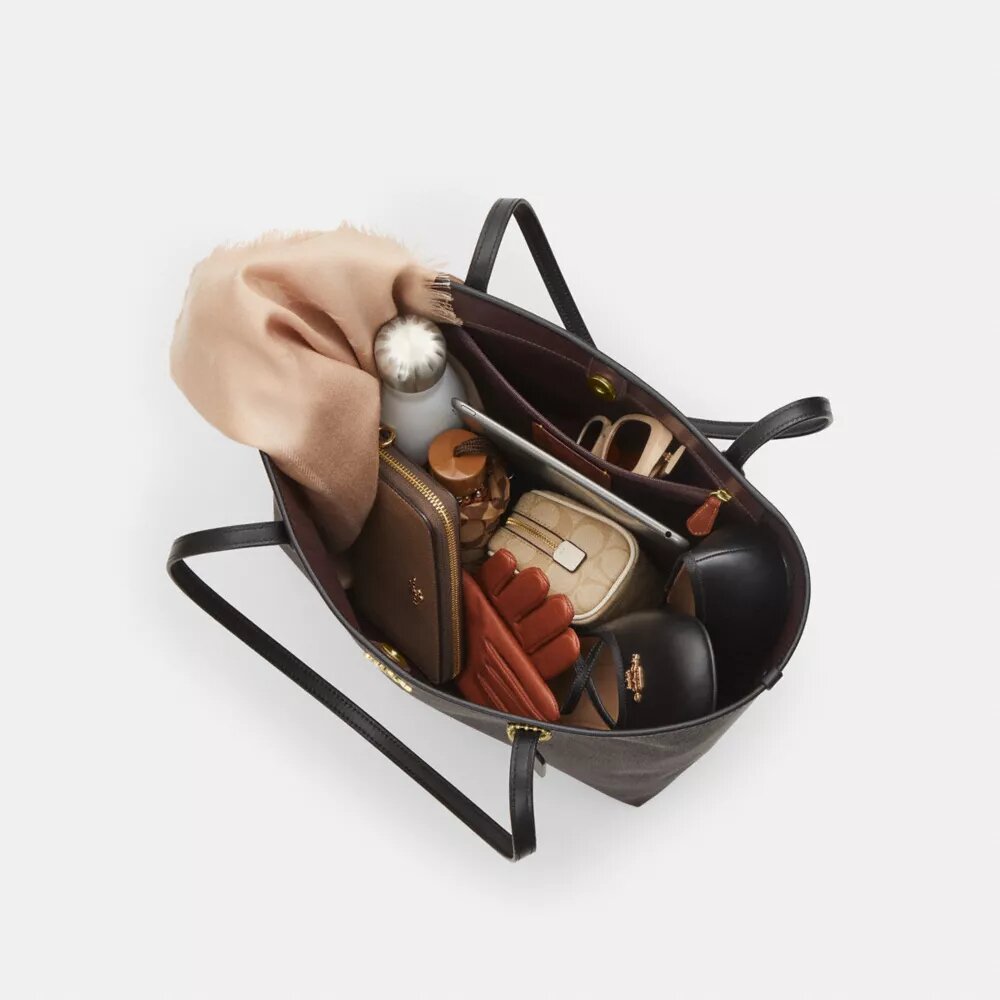 Borsa Tote City in Signature Canvas