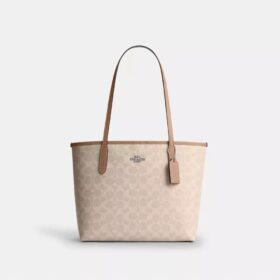 Borsa Tote City media in Signature Canvas