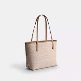 Borsa Tote City media in Signature Canvas