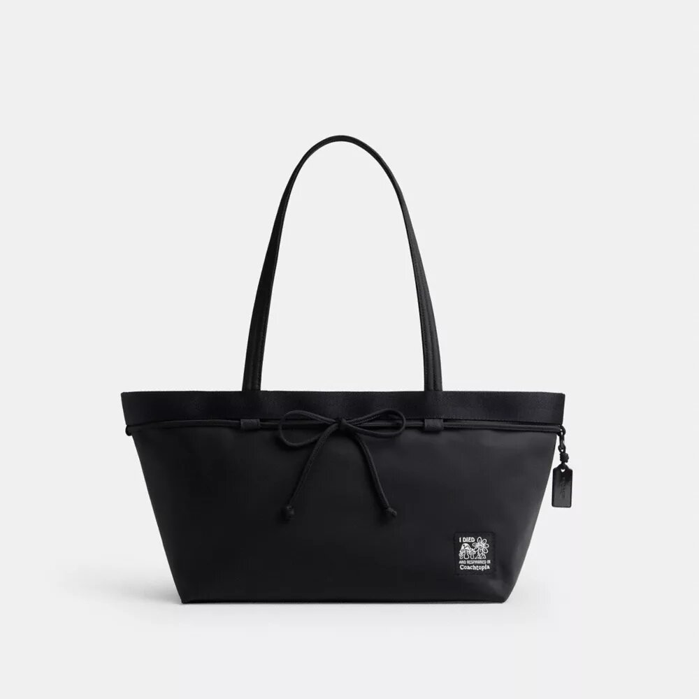 Borsa Tote Coachtopia con fiocco ad anello