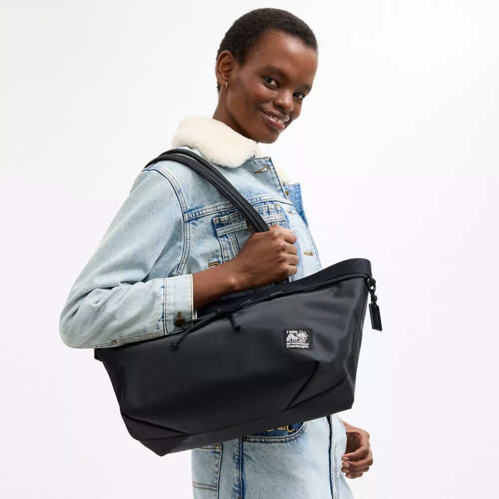 Borsa Tote Coachtopia con fiocco ad anello
